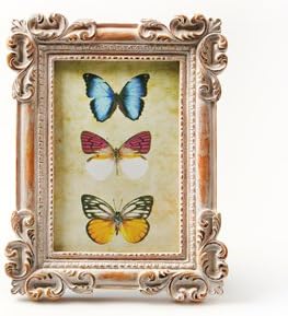 Classic Rectangular Photo Frame Whitewash, Shabby Chic Antique Looking Picture Frame