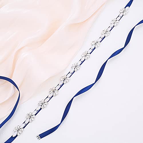 Opal Bridal Belt for wedding gown,Rhinestone Wedding Belts Clear Crystal Sash for Dresses4