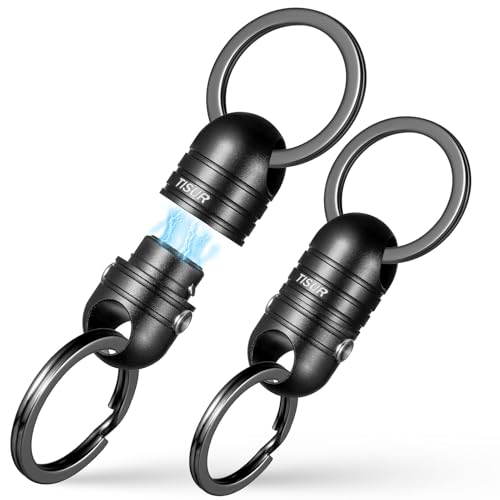 TISUR Quick Release Keychain Magnetic Key Holder Keyring Connector Detachable Key Chain Rings for Men Women Car Keys