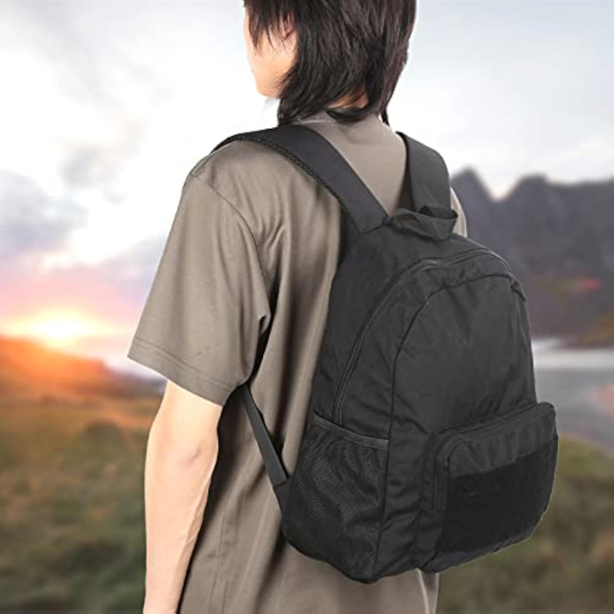 Durable Foldable Double Shoulder Bag for Outdoor Traveling