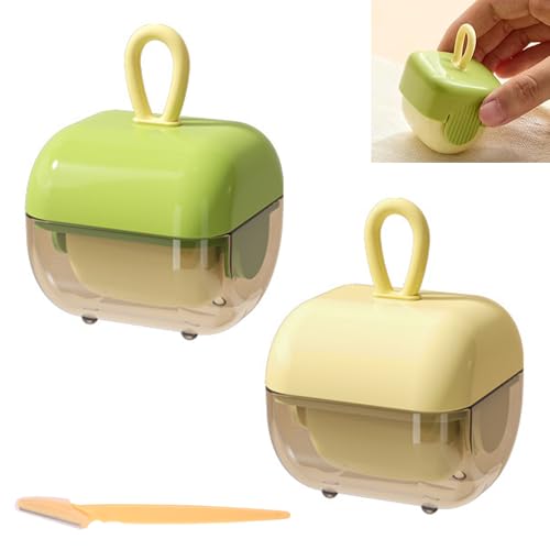 2 PCS Reusable Lint Roller Clothes Roller Sticky Travel Lint Roller Reusable with Shaver for Dusting Clothes and Pet Hair