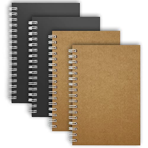Muiang Small Spiral Notebooks 4 X 6 Inch - 4 Pack Mini Pocket Memo Note Pads With 50 Sheets Per Pad, Perfect For Notes And Lists #TOP3