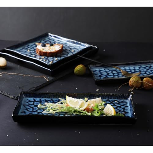 Plato rectangular cerámico para sushi y pasta 12 pulg miniatura 3