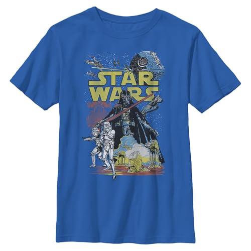 STAR WARS Rebel Classic Boy's Premium Solid Crew Tee
