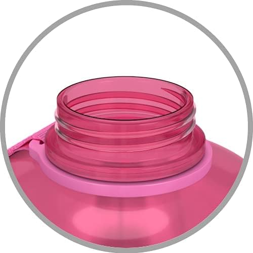 Be-Active 1.3 Litre Water Bottle Jug with Time Markings  BPA Free, Flip Top Tracker Bottles  Sports  Gym (Pink)