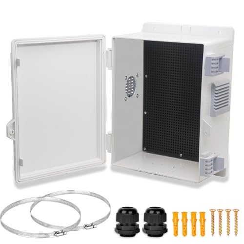 Caja de conexiones plástica para automatización del hogar y redes inalámbricas en exteriores