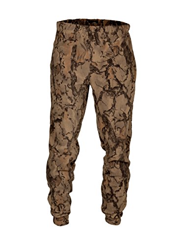 Natural Gear Camouflage Fleece Pants for Men, Pants with Elastic Waist