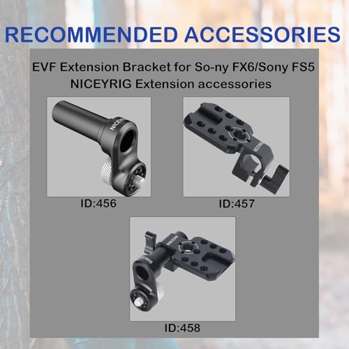 NICEYRIG EVF Soporte de extensión para Sony FX6/Sony FS5 - imagen 3