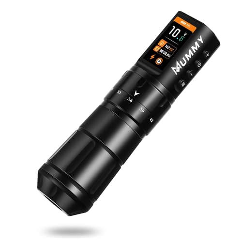 Machine à tatouer batterie 1800 mAh Mummy Scepter avec 7 excentriques interchangeables