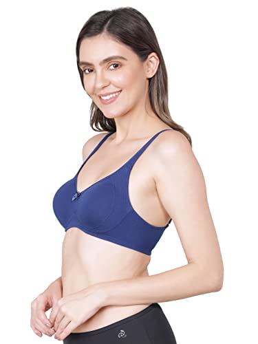 Image of Jockey 1250 Women Wirefree Non Padded Super Combed Cotton Elastane Stretch Full Coverage Everyday Bra with Contoured Shaper Panel and Adjustable Straps