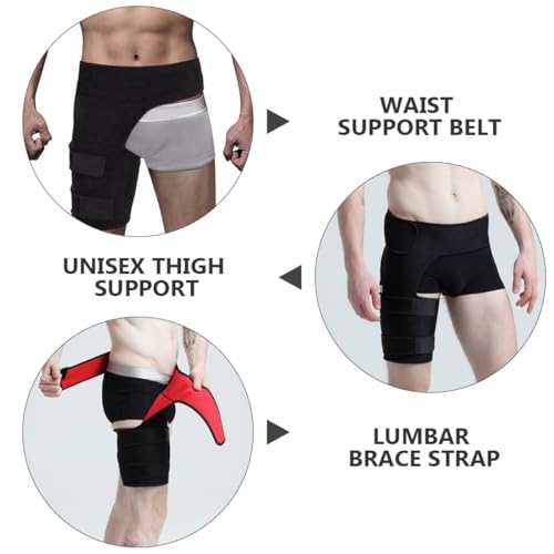 Faja de soporte para muslo y cintura ajustable para fitness miniatura 4