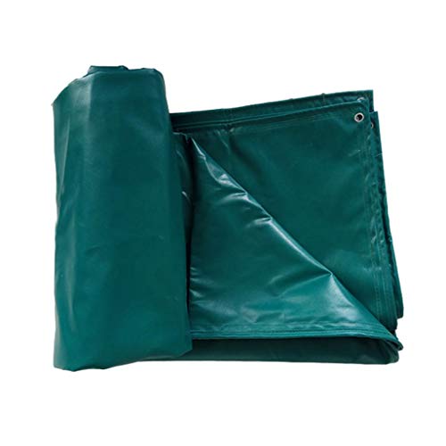 Preisvergleich Produktbild LOFAMI Garten Gartenarbeit Abdeckplanen Outdoor Regenschutz Sonnenschutz Verdickung PVC Tarps Plane Anti-Aging Tarps Zelt Klapp-LKW Auto Tarps Plane Grün Abdeckplanen (Color : Green, Größe : 6 * 4M)