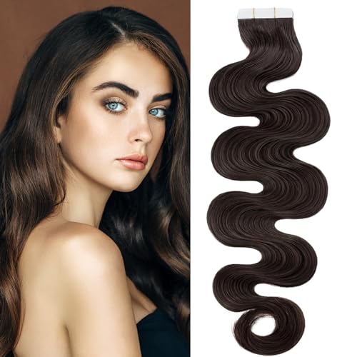 Extensions cheveux humains ondulés 40 cm pour corriger les cheveux fins #02