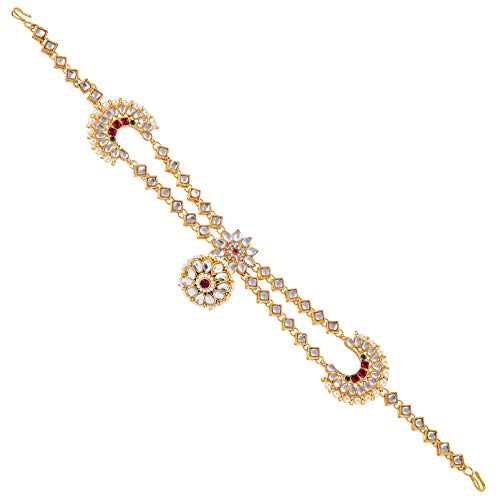Pink Kundan Matha Patti/Tika/Tikka