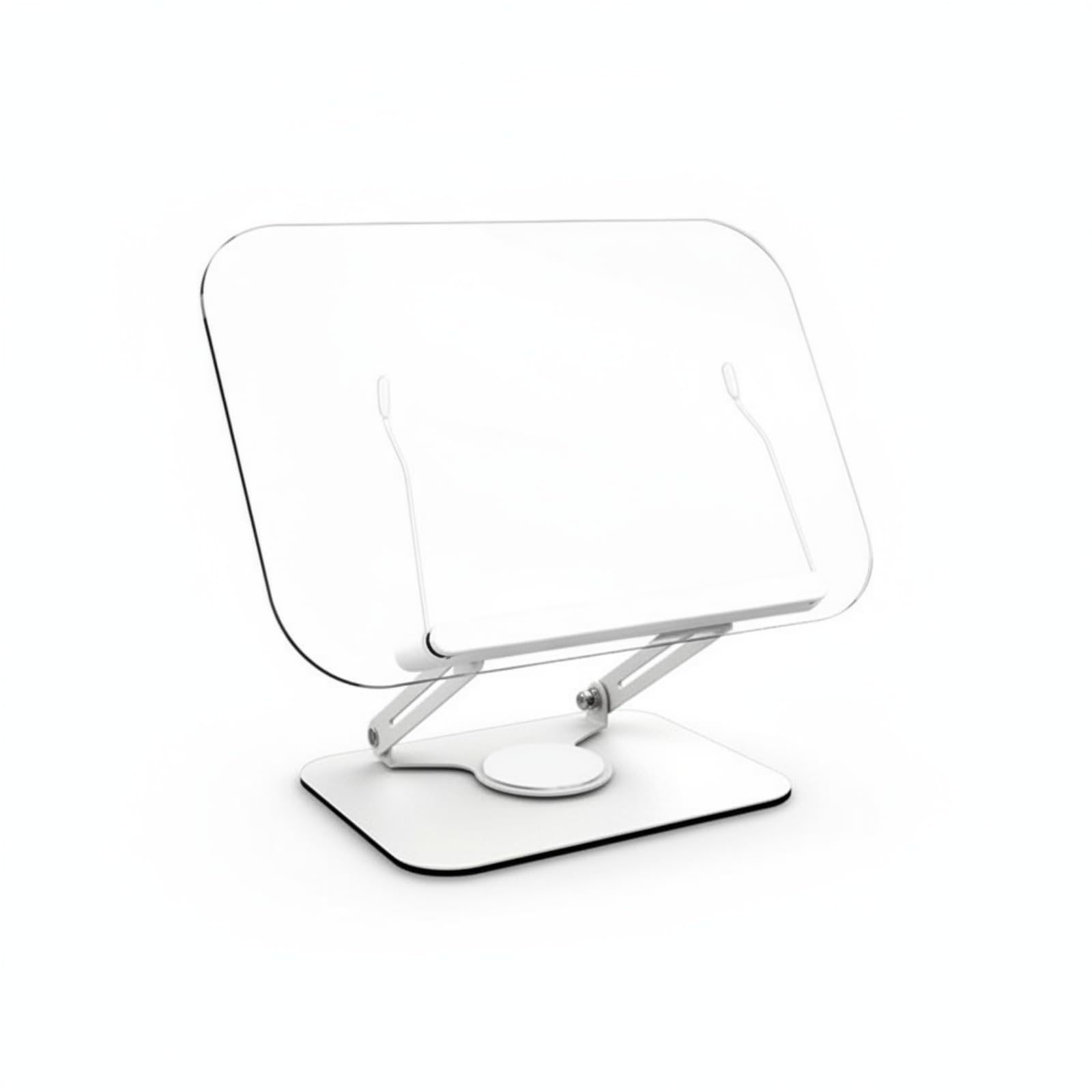 Soporte Lectura Acrílico Transparente Atril Escritorio Ajustable Porta Libros para Estudiantes, Soporte De Lectura Acrílico Giratorio, Tamaño Grande, Versión Engrosada