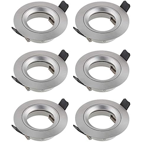 SEBSON 6X Recessed Ceiling Downlights with GU10 Socket Cover