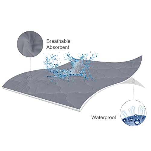 image for Biloban Mini Crib Mattress Protector Sheets Fitted Waterproof Mini Cri