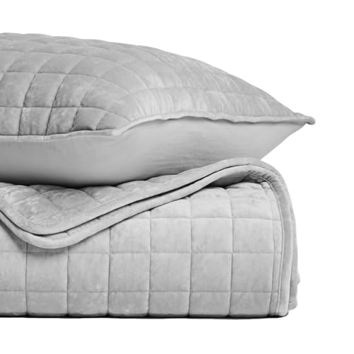 image for RECYCO Luxury Velvet Quilt Set Full Queen Size Bedding Sets, Ultra Sof