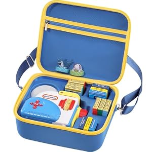 ProCase ハードキャリングケース Little Tikes Story Dream Machine Starterセット、子供用大型おもちゃバッグ、旅行用ポータブルストレージボックス、男の子、女の子、リトルキャラクターブック用、...