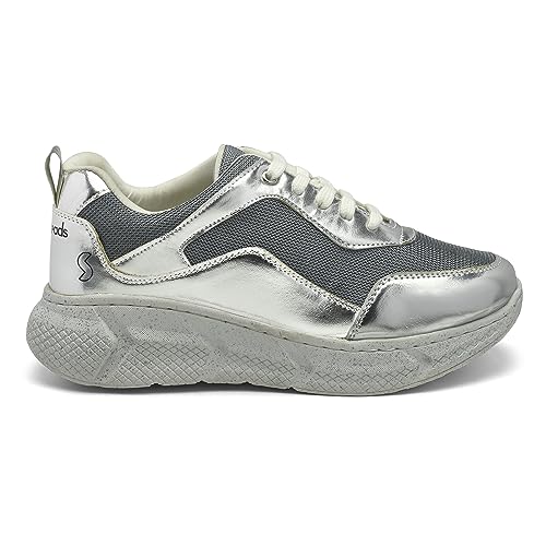 Image of SOLETHREADS Glam Casual Sneaker Lightweight Cushioned Lace-up Shoes for Women