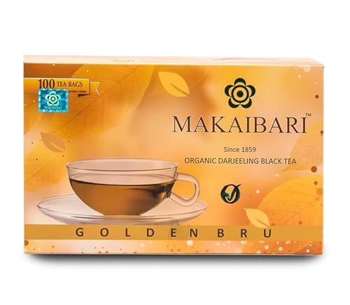 Makaibari Golden Bru Darjeeling Black Tea – 100 Teabags | Darjeel...
