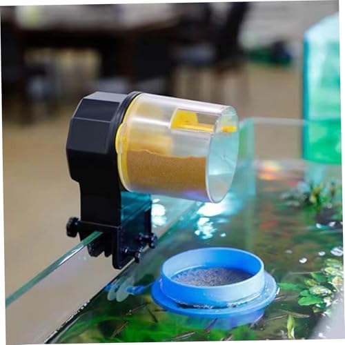 Automatic Fish Feeder 210 & 100ML Fish Feeder Automatic Dispenser with Timer 2AA Battery Operated Food Vacation Auto for Tank, Aquariums, Pond - Image 6