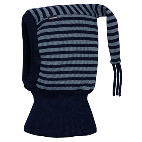 Cagoule Twotone Stripes Maximo tricot doublé hiver de fabrication allemande