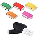 6 Stück Stauschlauch Blutabnahme, Tourniquet mit Schnappverschluss, für Medizinische Notfälle Krankenschwester Erste Hilfe und Outdoor-Aktivitäten(6 Farben)