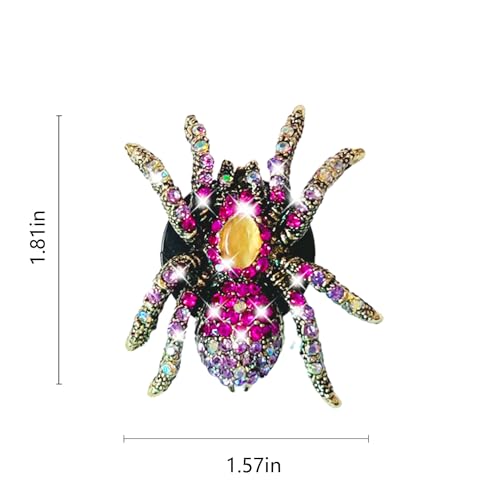 Image of Auto Diamond Spider Car Air Conditioning Outlet Clip Decorative Car Air Vent Clip Charm, Bling pink Car Accessories, Car Interior Decoration Charm, Cute Car Decor