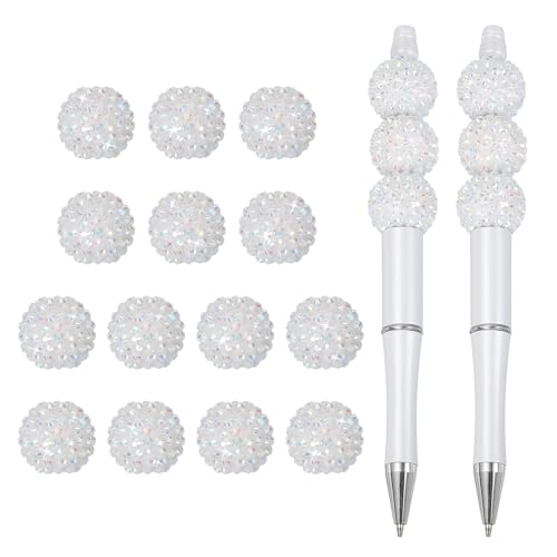 Cuentas estrás 20mm para decorar bolígrafos en manualidades de oficina y regalos