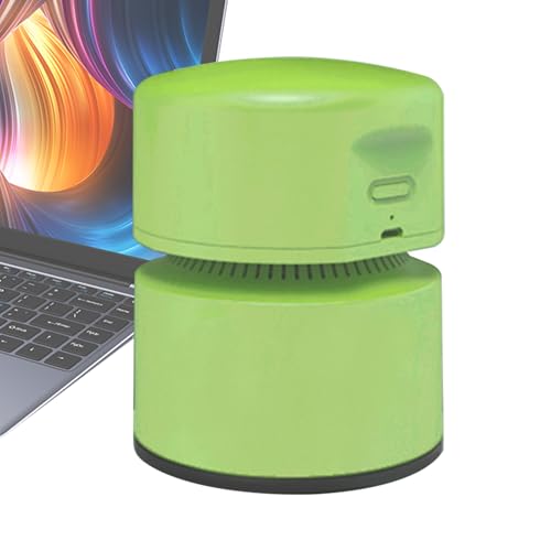 Generisch Mini aspiradora de mesa, 2 niveles de velocidad, recargable, inalámbrico, giratorio 360°, para casa, apartamento, dormitorio, oficina, teclado de ordenador y