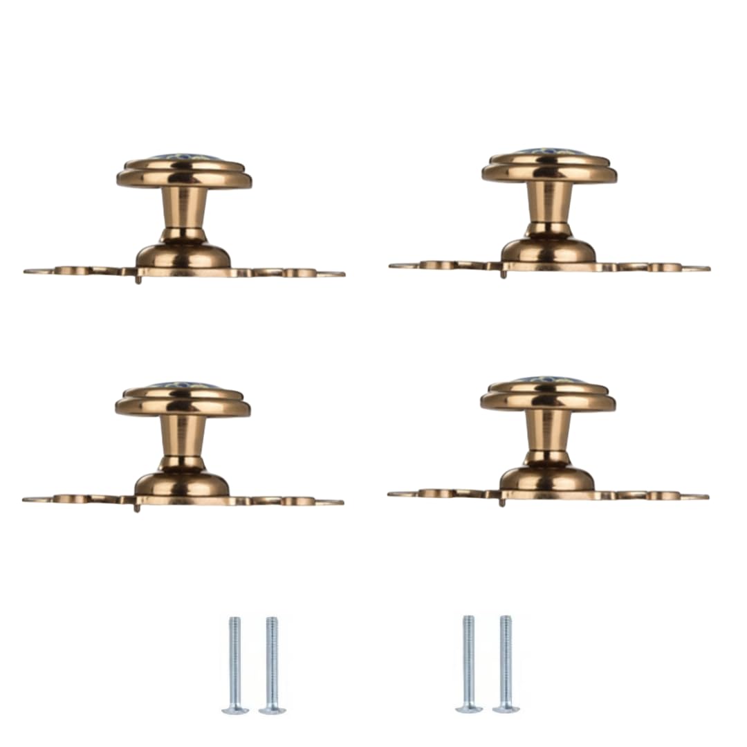 Lqzaxsrdr One Color Ceramic Cupboard Drawer Handle Knobs, Ceramic Round Single Hole Knobs 4 Pcs For Cabinet Wardrobe Drawer Multiple Sizes(75 * 32 * 31Mm)