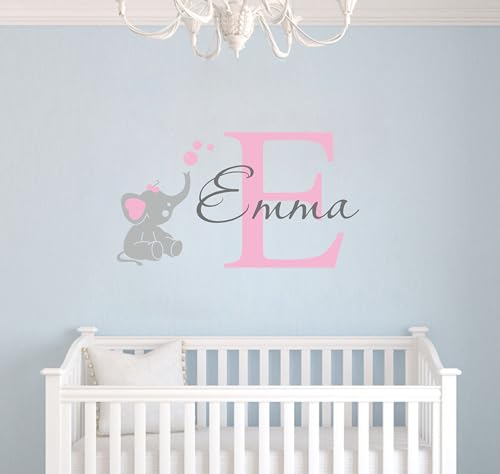 Vinilo decorativo personalizado diseño elefante para pared miniatura 3