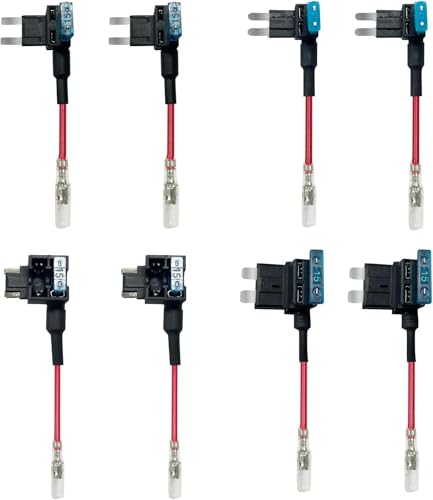 Image of REDTIGER Dash Cam Multi-Size Hardwire Kit with Dual Indicator Light, USB C Power Port, Includes 4 Types of Fuses Adapters,24H Parking Monitoring with Low Voltage Protection