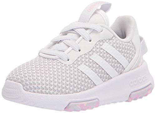 adidas Kids Racer TR 2.0 Running Shoes, White/White/Dash Grey, 7 US Unisex Toddler