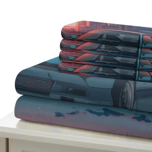 Parure de lit voiture de course 3D super douce en microfibre - 7