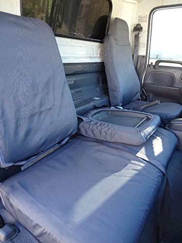 1987-1994 Isuzu NPR, Durafit Heavy-Duty Waterproof Endura Exact Custom-Fit Seat Covers in Endura Fabric (Front 40/60 Split Bench Seat, I2261-C8 Gray Endura)