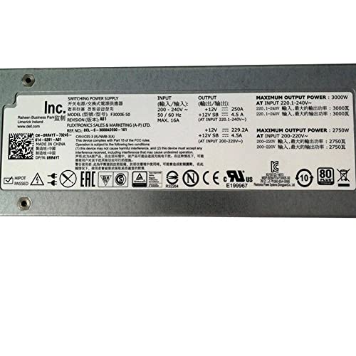 For M1000E Server power supply �X�C�b�`���O�d�� 3000W 0RR4YT E3000E-SO F3000E-S0