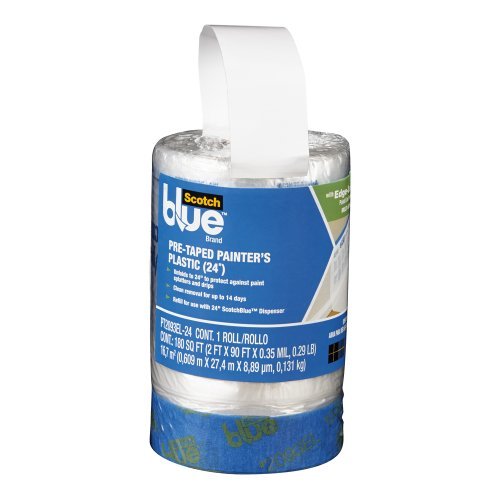 ScotchBlue Pre-taped Painter's plastic, ongevouwen tot 24 inch door ScotchBlue