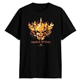 WWE Cody Rhodes American Nightmare Fire Claim Your Kingdom Adult T-Shirt(LG, Black), Large