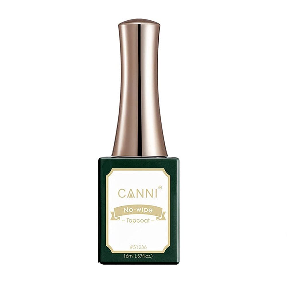 Canni 16ml Nail Art Acrylic Nails No-Wipe Top Coat UV gel nail polish NO wipe topcoat need UV/LED light to dry (CANNI-16ml-No-Wipe Top Coat)-image-40