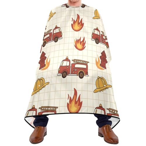 Capa de barbero impermeable forrada ajustable para hombres miniatura 1