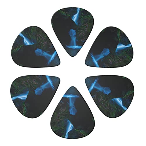 Waterfall Cliff Lot de 6 médiators imprimés pour guitare acoustique et électrique - Les Beatles, Paul McCartney, John Lennon, RIngo Starr, George Harrison Waterfall Cliff Lot de 6 médiators imprimés pour guitare acoustique et électrique – Image 5
