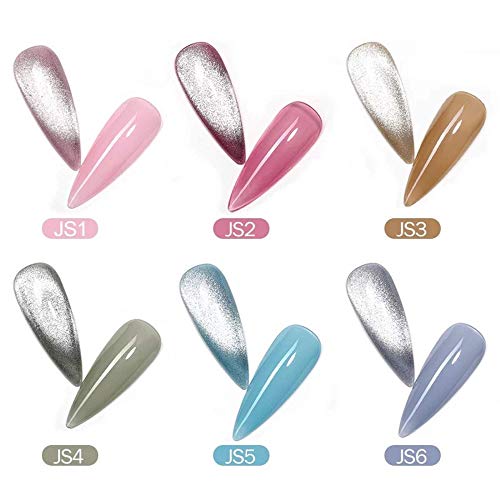 Spar Cat Eye Nail Gel Polish Venalisa UV & LED Soak off Diamond Magnet Manicure (Full Set - 7 Colors)