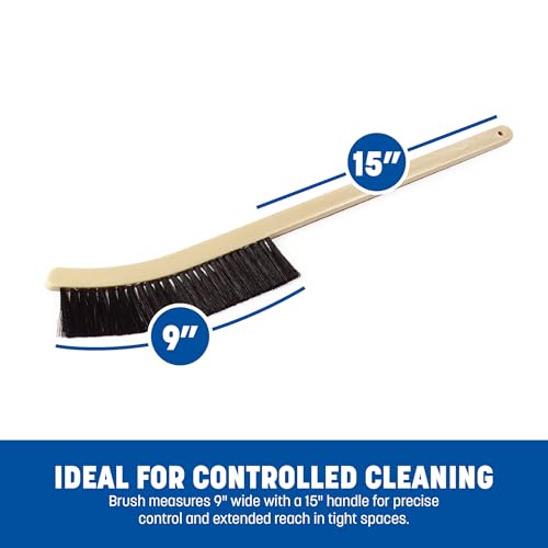 Image of SPARTA Flo-Pac Plastic Narrow Radiator, Scrub Brush, Cleaning Brush with Horsehair Polypropylene Bristles for Cleaning, 24 Inches, Tan