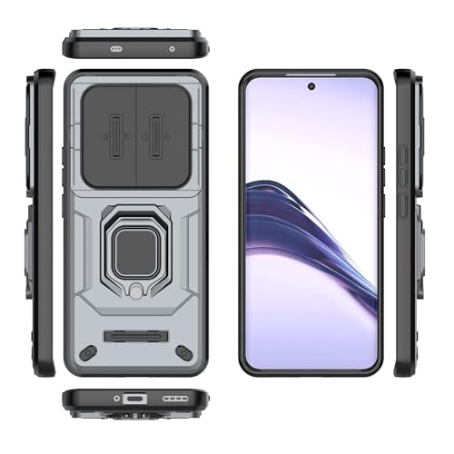 Coque Oppo Realme 13 Pro 5G antichoc avec béquille rotative et cache objectif