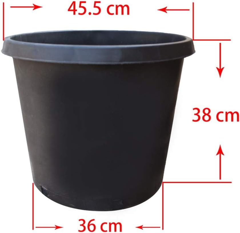 labworkauto 10 Pack Nursery Pot 15 Gallon 1 Gal 2 Gal 3 Gal 5 Gal 7 Gal 10 Gal 15 Gal Nursery Container Injection Molded Pot for Plants Soil Growers or Hydroponics
