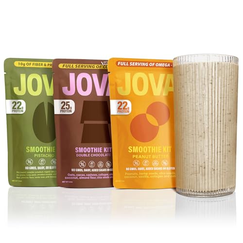 JOVA Smoothie Variety Pack: High Protein & Fiber Real Food Smoothies