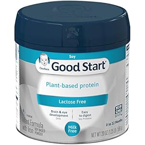 Gerber Good Start Baby Formula Powder, Gentle Soy, Plant Based Protein & Lactose Free Non-GMO Powder Infant Formula…