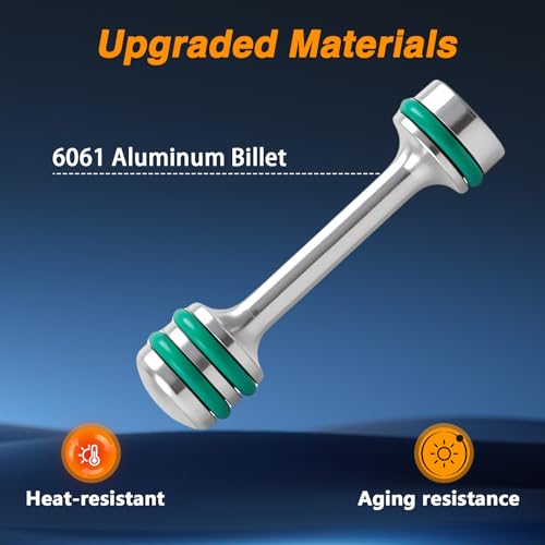 EVRBUL Engine Block Oil Gallery Plug Billet Aluminum Rear Passage Plug Oil Diverter Barbell Dumbbell Shaped Oil Galley Plug Compatible with GM Gen III & IV LS V8 Engine Replace# 12573460 by EVRBUL - Image 2